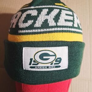 Green Bay Packers Adult Beanie Green and Yellow